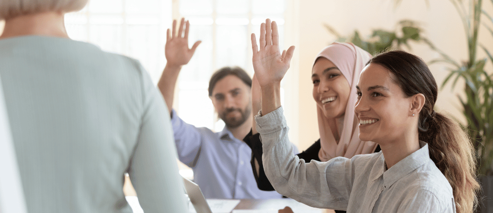 prosci-change-leaders-high-five-teams